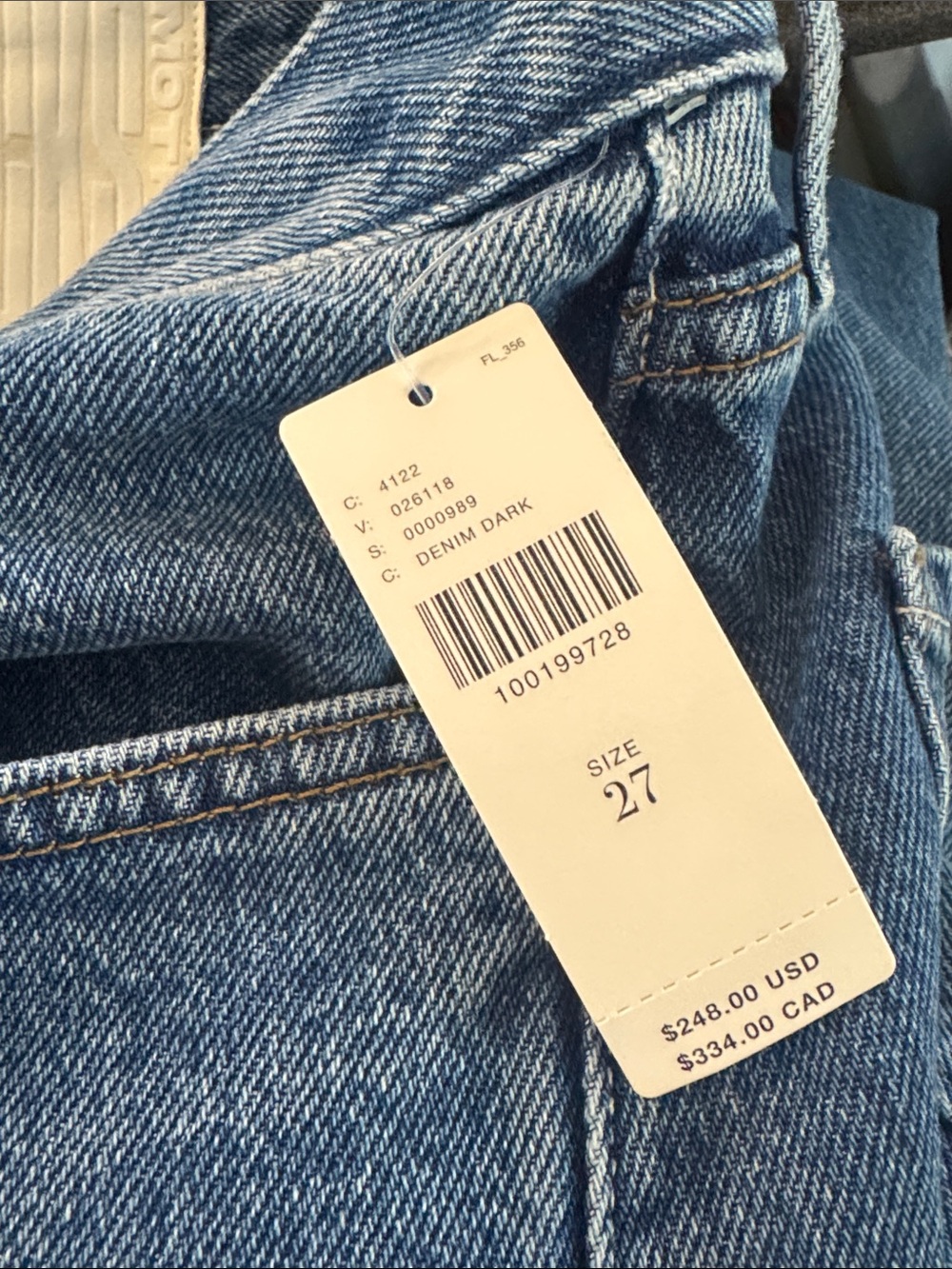 Mother Jeans SNACKS The Lemon Twist Wide Leg Jeans/ Rolling in The Dough/ 27 NWT - Picture 9 of 15